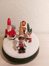 Erzgebirge Vintage Spieluhr Spieldose Weihnachtsmotiv Sankyo Spielwerk