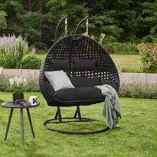 Polyrattan Hängesessel Garten Terrasse Hängestuhl Schaukel Hängesitz OUTLETWARE