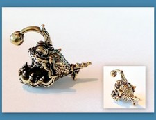 Messing figur laternenfisch - messing,