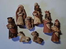 8 Krippenfiguren Handarbei aus
