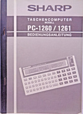SHARP POCKET COMPUTER -- MODELL PC-1260/1261 BEDIENUNGSANL. (SHARP -MANUAL) #3DE