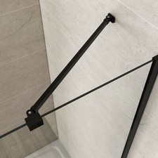 Stabilisator für Duschwand  Glashalter Haltestange Edelstahl Querstange