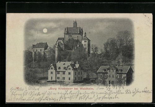 Mondschein waldheim burg - mondschein-ak, waldheim,