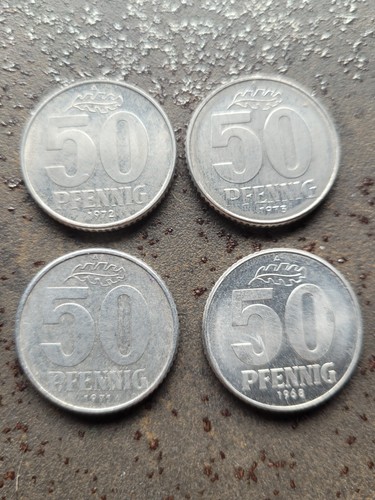Vier pfennig münzen - 50-pfennig-münzen, der