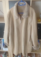 Velours Damen Jacke/Mantel Größe  50 Gebraucht in Beige 