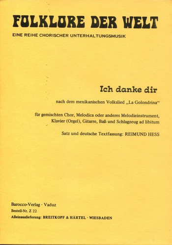 Ich danke dir - , golondrina)