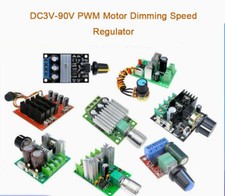 DC3V-90V PWM Motor Dimmen Drehzahlregler LED Schalttafel 2A/3A/5A/10A/40A/60A