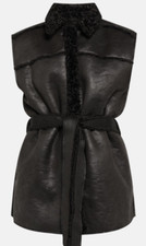 Simple weste,M,wende Kunstleder Weste,neu