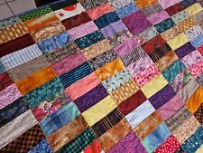 Patchworkdecke Amerikanisches Quilt  1,00 X 1,12 Meter Handarbeit