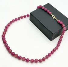 Pinke Jade Halskette Edelstein