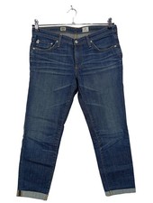 AG Hüftjeans Damen Jeans Gr. DE 38 blau Casual-Look