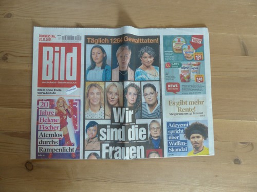 Bildzeitung 2025 ein - , (ein