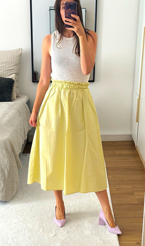 Damen midi rock - rock, a-linie
