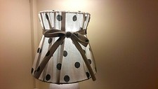 Lampenschirm Stoff Punkte