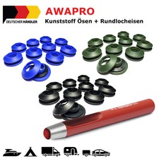 AWAPRO Ösen mit Rundlocheisen