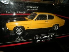 1:18 Minichamps Ford Capri RS 1970 yellow/black-gelb/schwarz in OVP