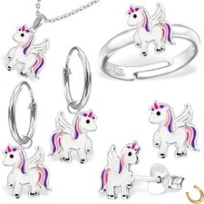 Einhorn Ring Anhänger Kette