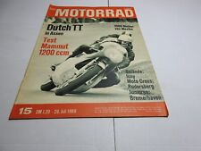 Das Motorrad Zeitschrift     15/1969     Mammut 1200 ccm