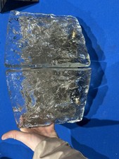 J.T. Kalmar Wandlampe Eisglas