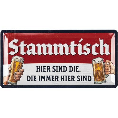 Stammtisch schild blechschild - stammtisch,
