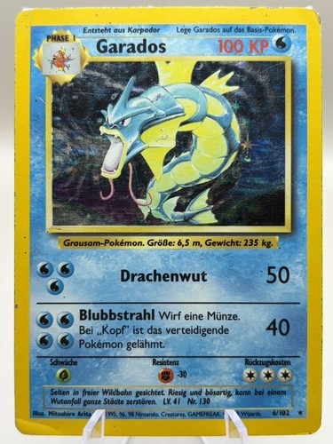 Pokémon karte garados - karte,