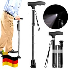 Faltbar Gehstock mit Licht