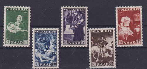 Saarland 1951 309 313 - saarland, 309-313