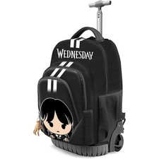 Rucksack Wednesday Trolley Schulranzen Tagesrucksack Schwarz