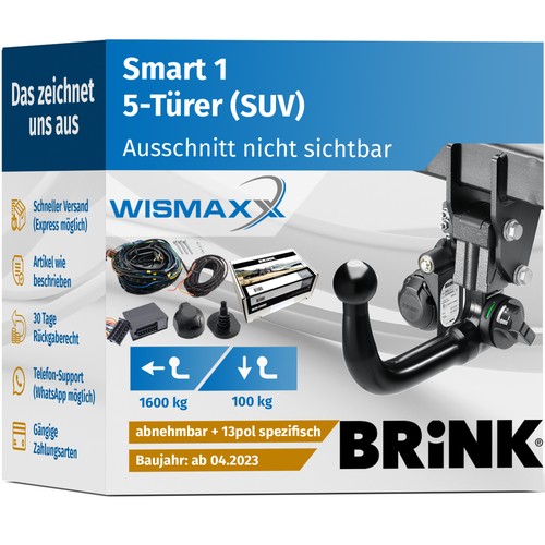Anhängerkupplung für smart - anhÄngerkupplung, 1