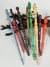 Zauberstäbe- handgedrechselt - Holz - farbig - geölt - magisch -Geschenk -Kinder