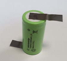 Batterieplus2go Akku Sub-C 4500 mAh | 1,2V  NiMh mit Z Lötfahne Flattop