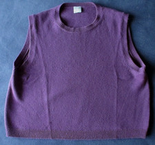 FTC Cashmere Damen Kaschmir-Pullunder - Größe 38 - lila