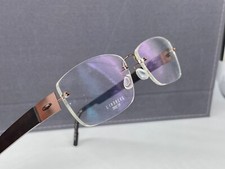Lindberg Brille Damen Braun Randlos spirit titan Eckig 2002 51