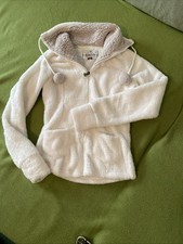 Kuschlige Teddyjacke mit Bommeln Gr. S