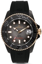 LORENZ DI300 SPECIAL EDITION 030258BK Herrenuhr schwarz Automatik Kautschuk Zifferblatt