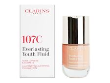 Clarins 107C Everlasting Youth Fluid Illuminating & Firming Foundation 30ml  NEW