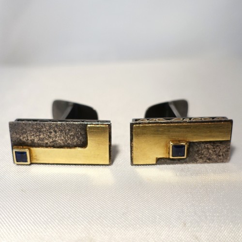 Saphir manschettenknöpfe 925 - saphir,