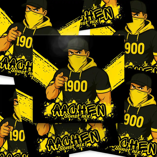 100x aachen aufkleber - 100x,