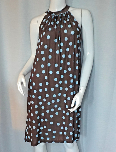 Neckholder kleid polka dots - kleid,