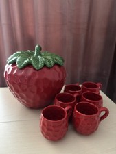 Vintage 60s Riesige Erdbeere