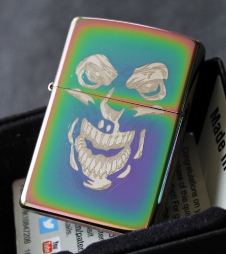 Zippo lighter skull face - ⁕,