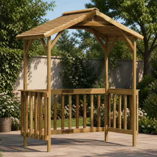 Holz grillpavillon kiefer - holz,