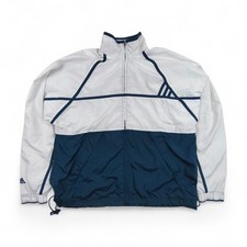 Adidas Windbreaker Damen L Weiß Trainingsjacke Vintage Sportjacke Sweatjacke 90s