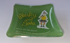 Aschenbecher Whisky and Soda Apollinaris Werbung Reklame 1950er Jahre Germany 