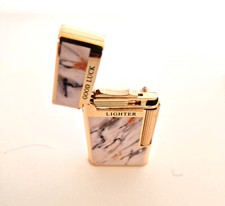 Luxus Feuerzeug/weiß multicolore/goldenes Feuerzeug/Sammler Feuerzeug