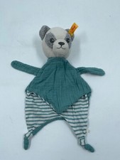 Steiff Schmusetuch Panda Paco blau gestreift Stofftier 242366