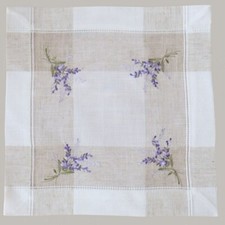 Tischdecke Lavendel Läufer Kissen Deckchen rustikal Landhaus Creme-bunt 9502