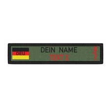 Wunschtext Namen-Schild Oliv