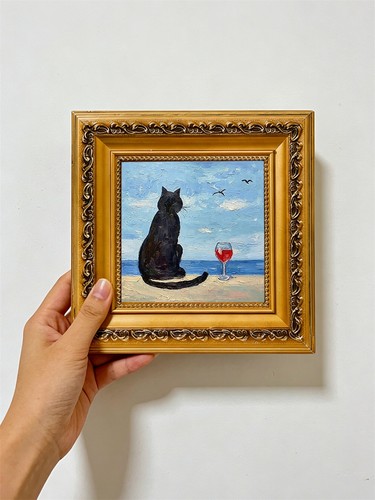 Rückansicht schwarze katze - rückansicht,