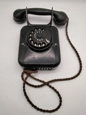 Vintage Wandtelefon mit Wahlscheibe DeTeWe Bakelit Telefon